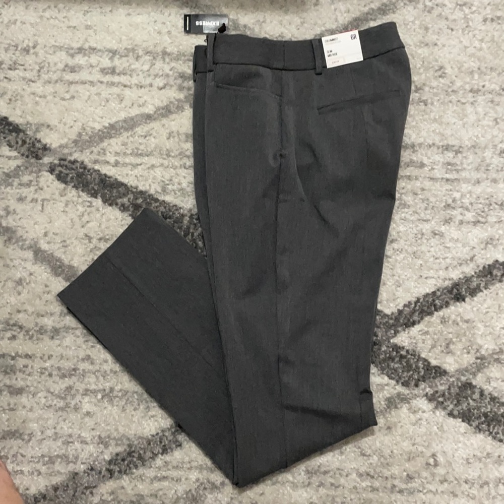 NWT Express Columnist Gray Dress Pant size 6R